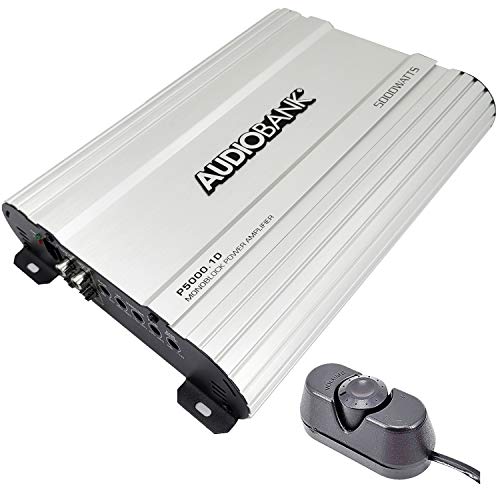 Audiobank Audio System P5000.1 Monoblock Car Amplifier - 5000 Watt Amp, 2/4 Ohm Stable, Class A/B, Mosfet Power Supply, Remote Subwoofer Control, Subwoofer Amplifier Audiobank Audio System P5000.1 Monoblock Car Amplifier - 5000 Watt Amp, 2/4 Ohm Stable, Class A/B, Mosfet Power Supply, Remote Subwoofer Control, Subwoofer Amplifier